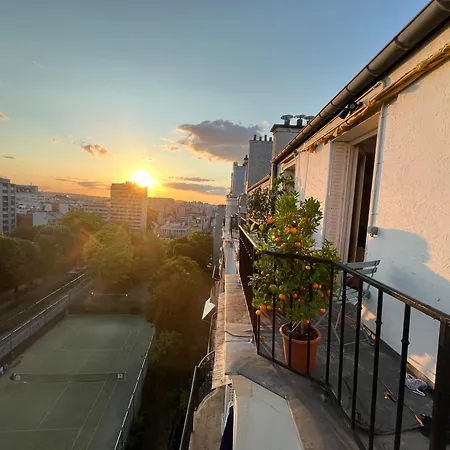 아파트 8 Personnes - Terrasse Sur Espaces Verts - Vue Tour Eiffel 파리